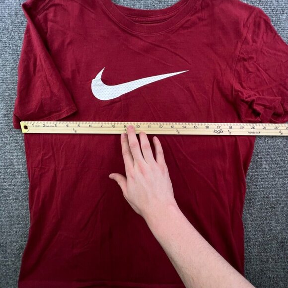 NIKE T Shirt Mens Athletic Cut Large Red Short Sleeve Crew Neck Pullover Sports - Picture 3 of 7